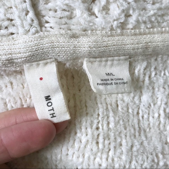 Anthropologie M L Fringed Beachside Hoodie Poncho - Picture 6 of 8